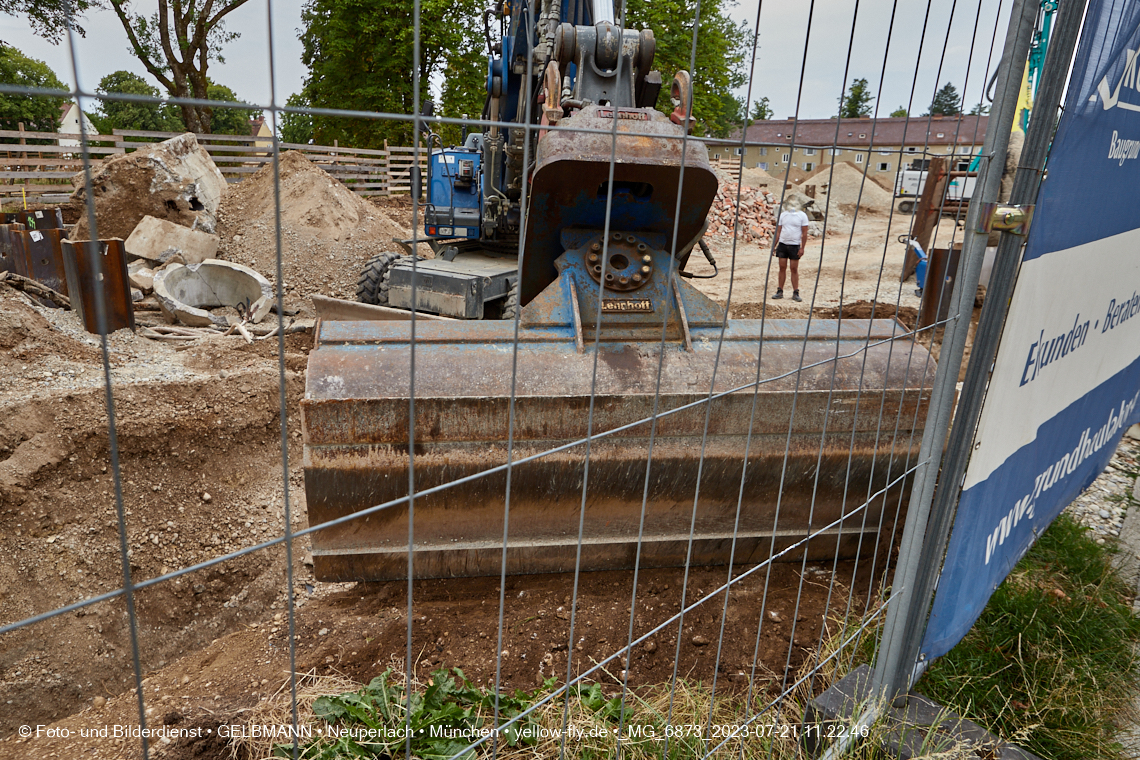 21.07.2023 - Baustelle Maikäfersiedlung in Berg am Laim und Neuperlach