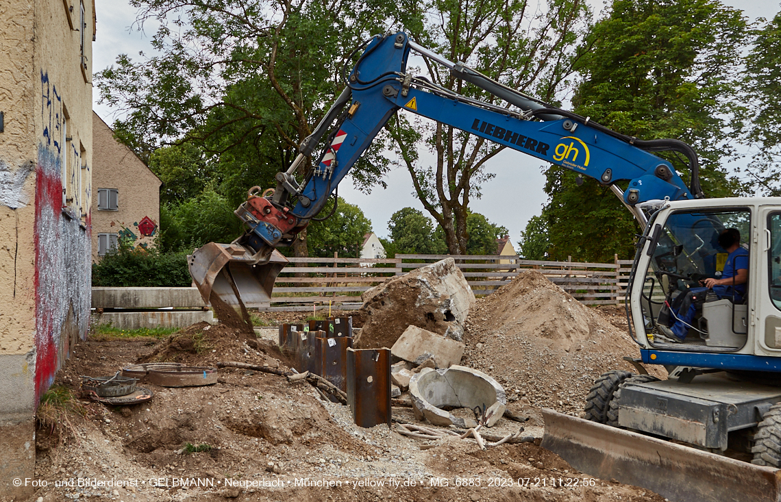 21.07.2023 - Baustelle Maikäfersiedlung in Berg am Laim und Neuperlach