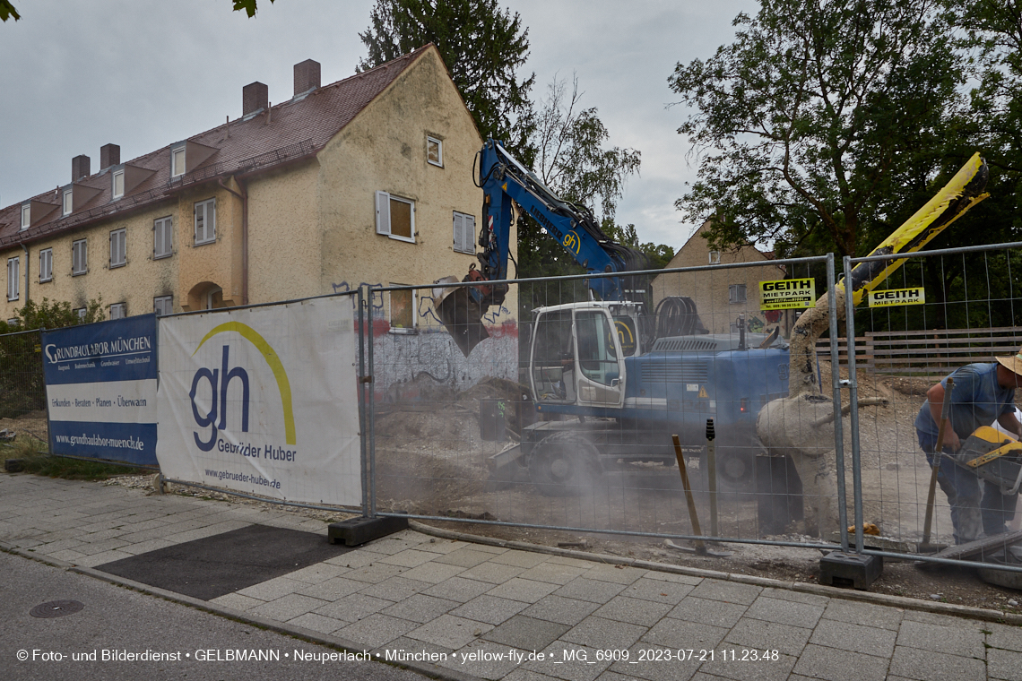 21.07.2023 - Baustelle Maikäfersiedlung in Berg am Laim und Neuperlach