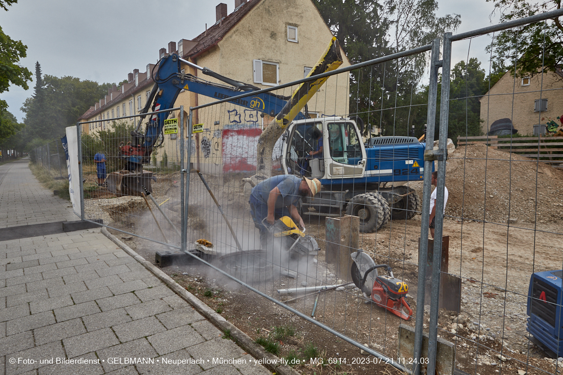 21.07.2023 - Baustelle Maikäfersiedlung in Berg am Laim und Neuperlach