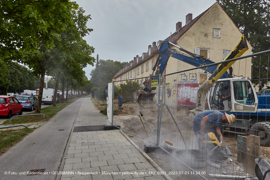 21.07.2023 - Baustelle Maikäfersiedlung in Berg am Laim und Neuperlach