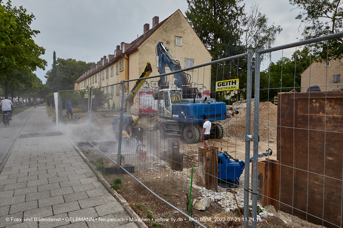 21.07.2023 - Baustelle Maikäfersiedlung in Berg am Laim und Neuperlach