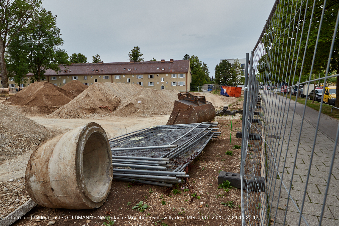 21.07.2023 - Baustelle Maikäfersiedlung in Berg am Laim und Neuperlach