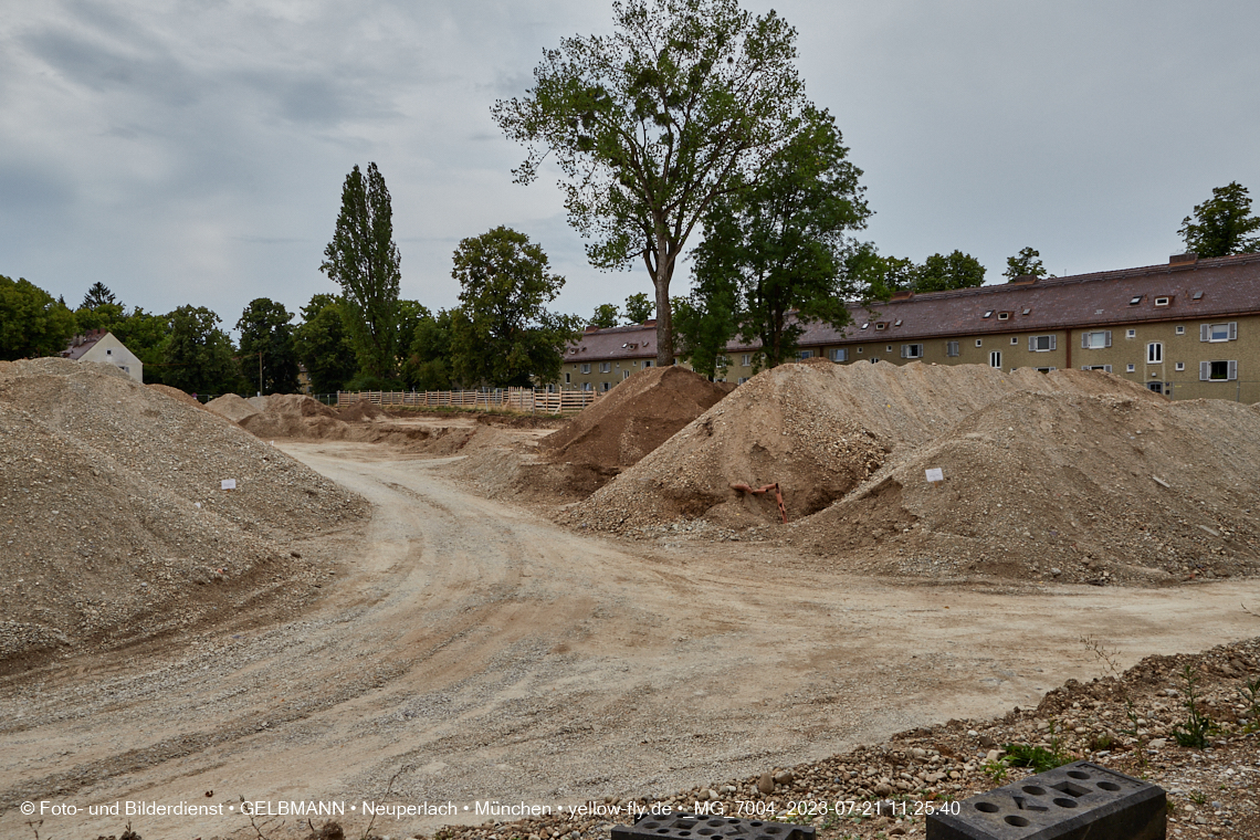 21.07.2023 - Baustelle Maikäfersiedlung in Berg am Laim und Neuperlach