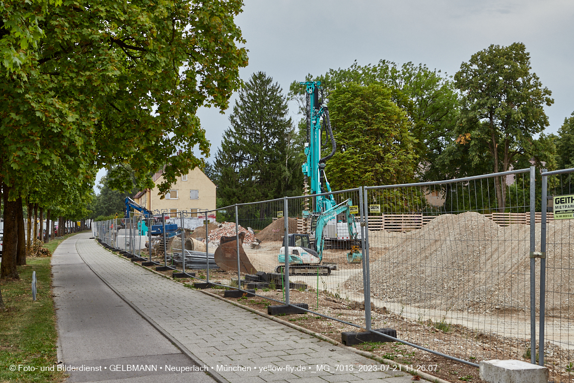 21.07.2023 - Baustelle Maikäfersiedlung in Berg am Laim und Neuperlach