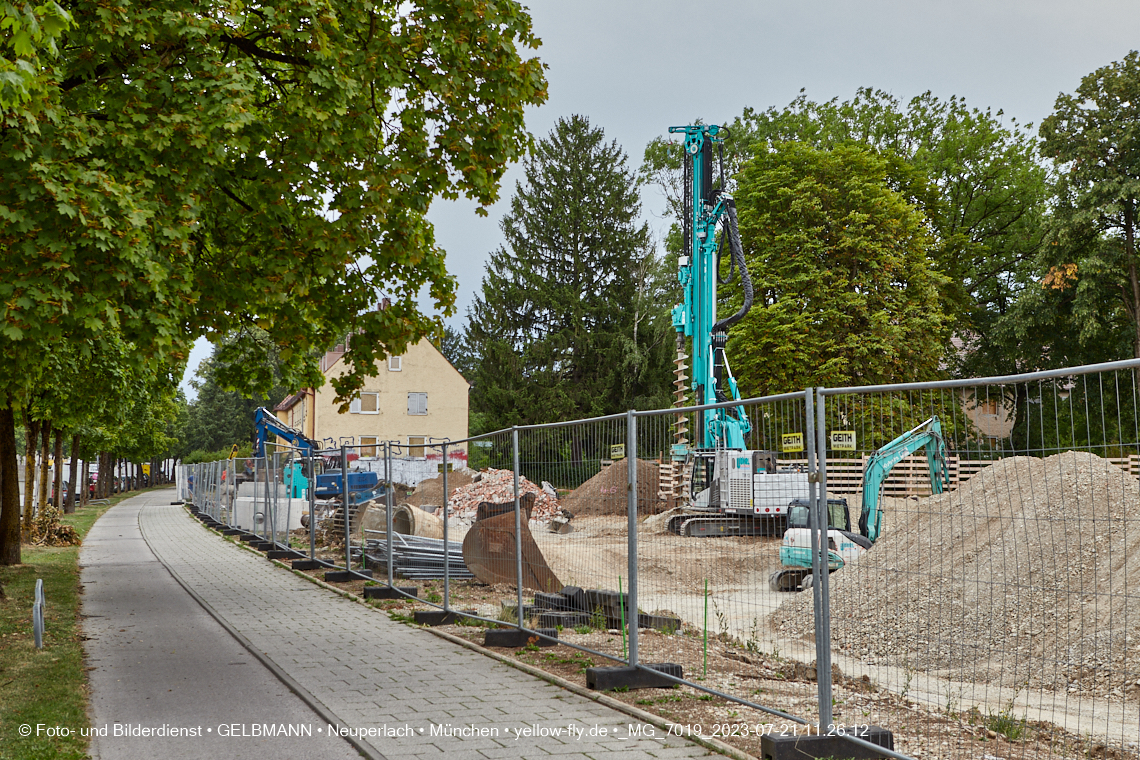 21.07.2023 - Baustelle Maikäfersiedlung in Berg am Laim und Neuperlach