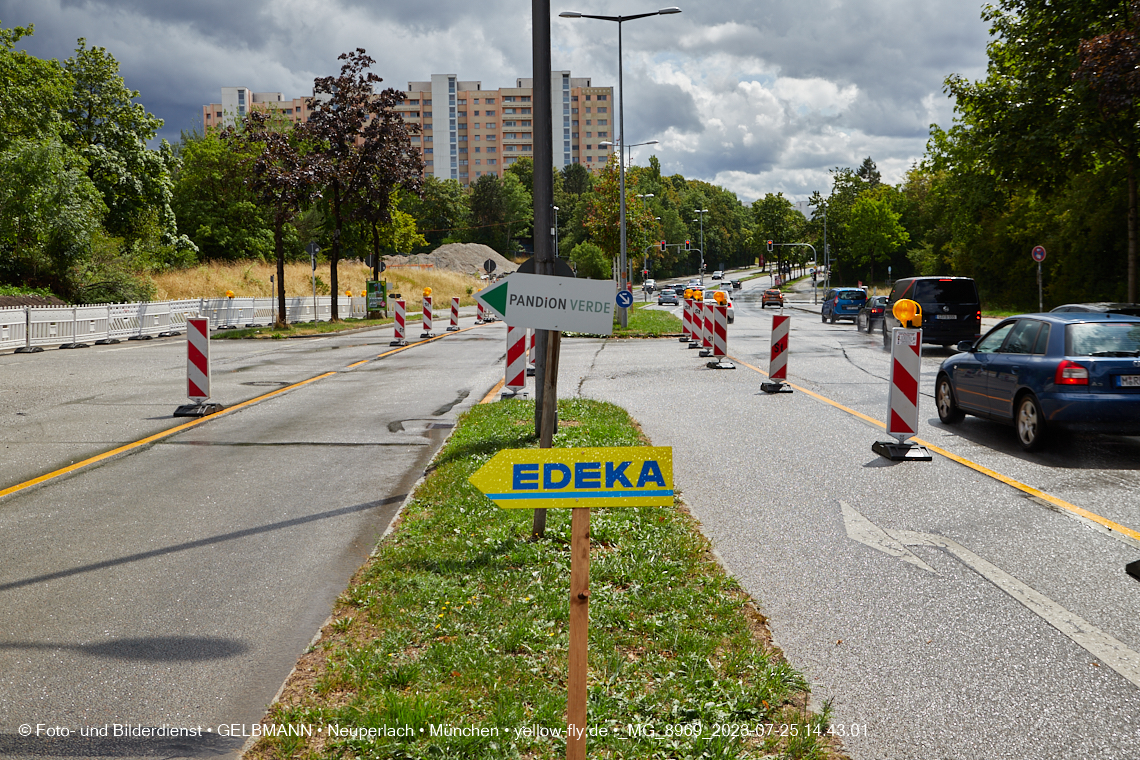 25.07.2023 - Zufahrtswege ins Alexisquartier in Neuperlach
