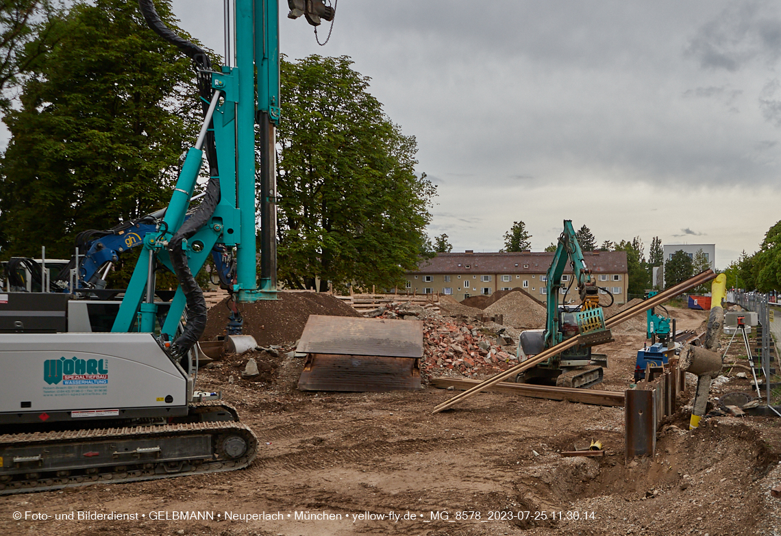 25.07.2023 - Baustelle Maikäfersiedlung in Berg am Laim und Neuperlach
