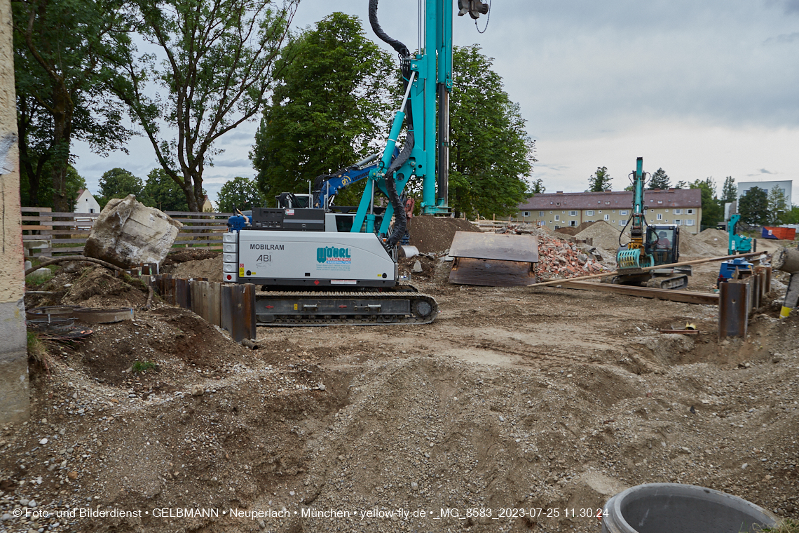 25.07.2023 - Baustelle Maikäfersiedlung in Berg am Laim und Neuperlach