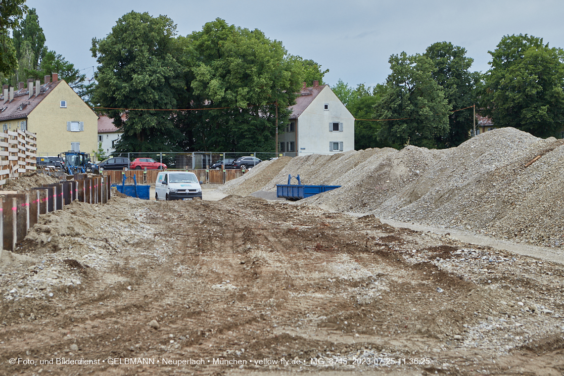 25.07.2023 - Baustelle Maikäfersiedlung in Berg am Laim und Neuperlach