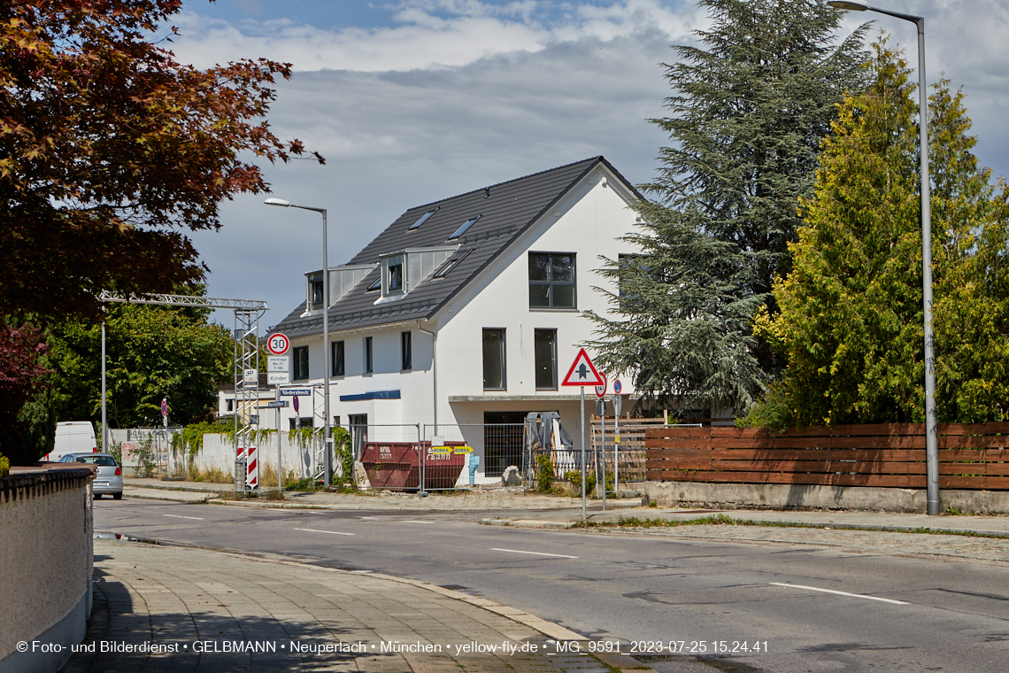 25.07.2023 - Baustelle in der Niederalmstraße 16 in Neuperlach