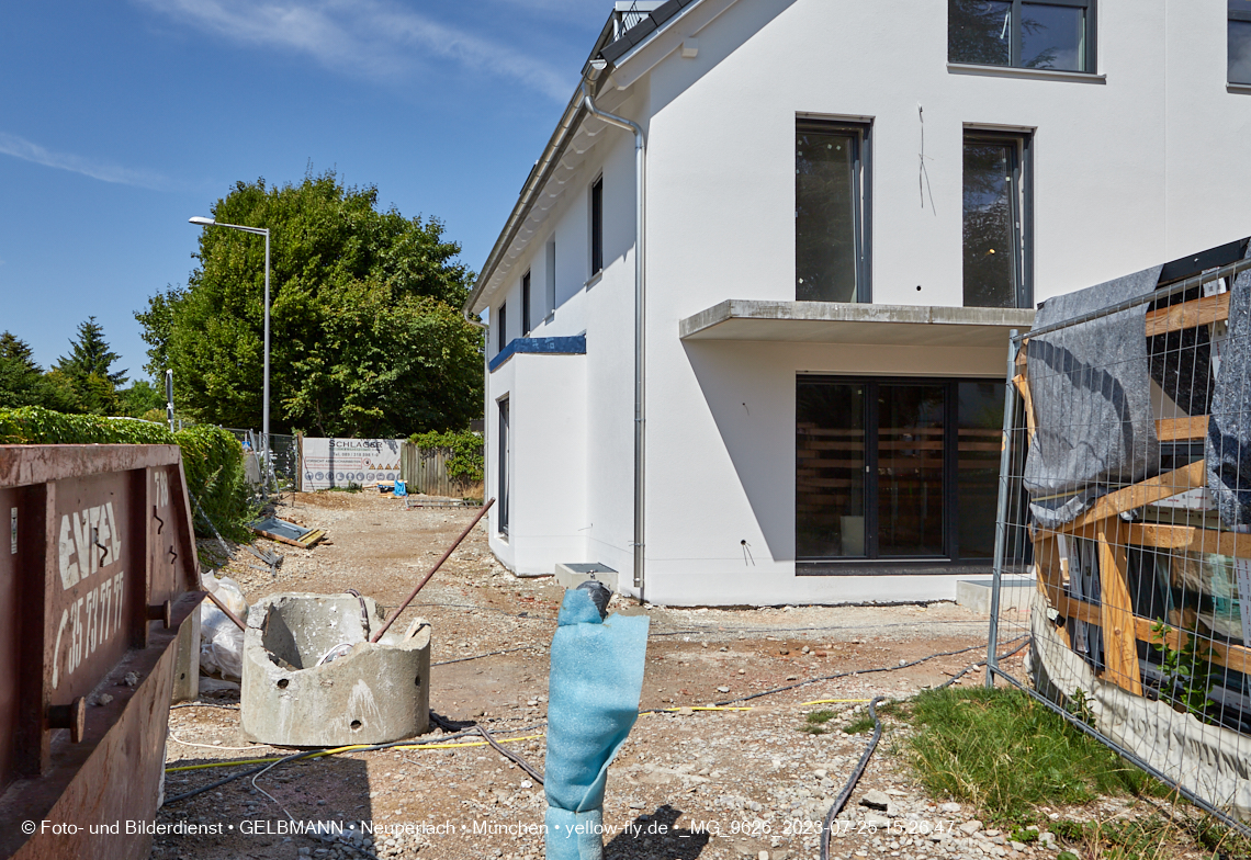 25.07.2023 - Baustelle in der Niederalmstraße 16 in Neuperlach