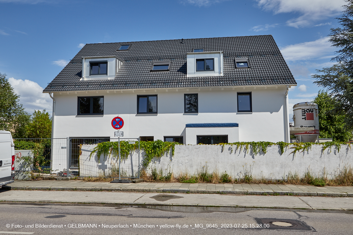 25.07.2023 - Baustelle in der Niederalmstraße 16 in Neuperlach