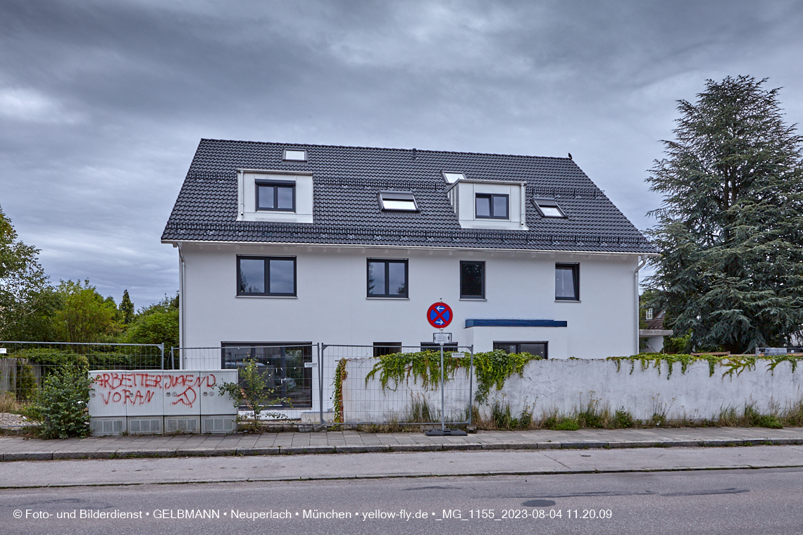 04.08.2023 - Neubau an der Niederalmstraße 16 in Neuperlach