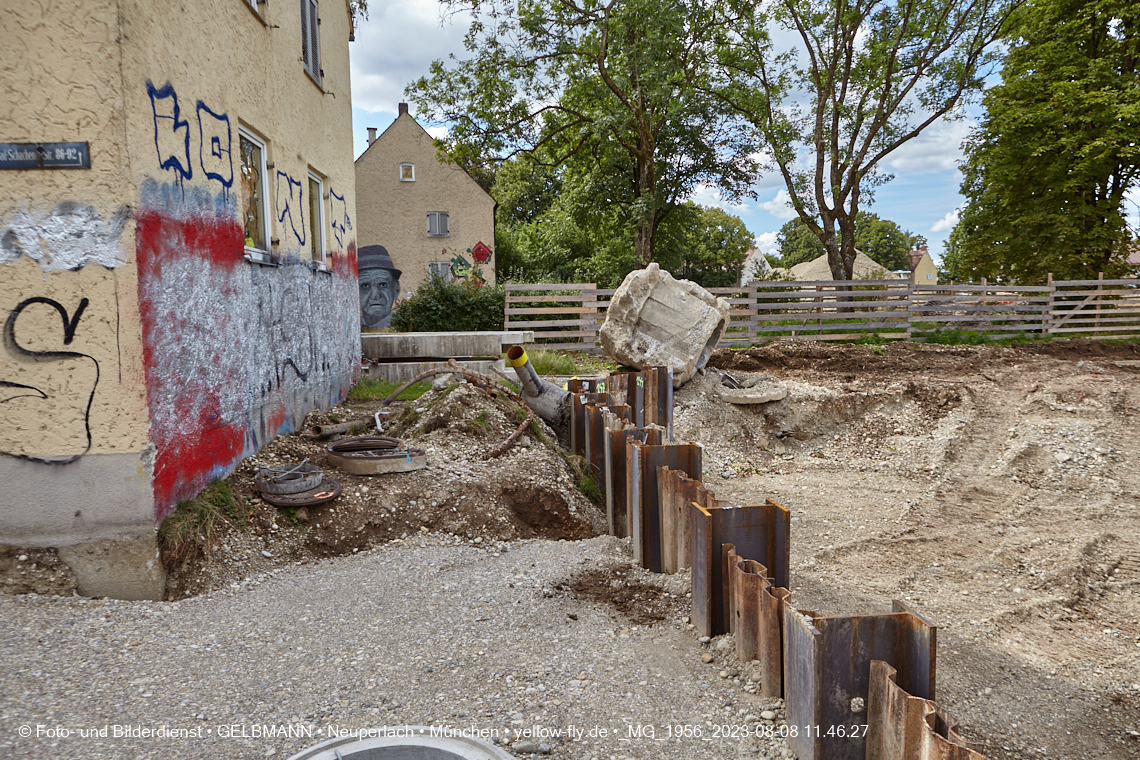 08.08.2023 - Baustelle Maikäfersiedlung in Berg am Laim und Neuperlach