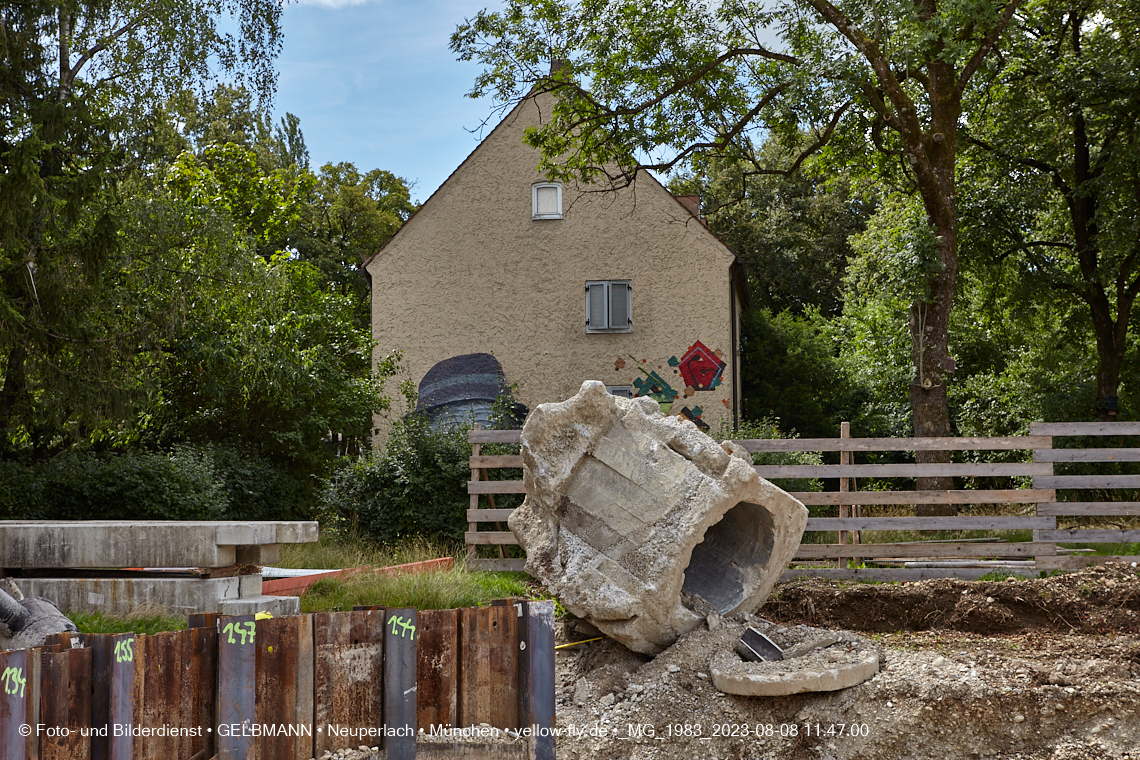 08.08.2023 - Baustelle Maikäfersiedlung in Berg am Laim und Neuperlach