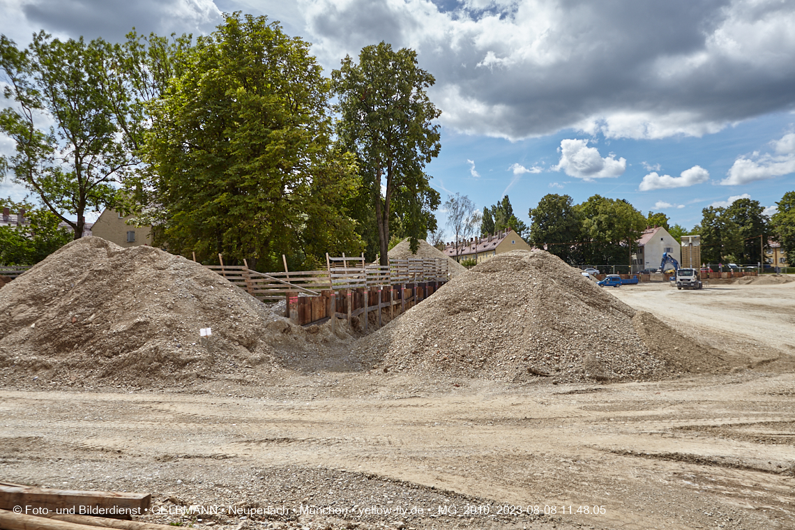 08.08.2023 - Baustelle Maikäfersiedlung in Berg am Laim und Neuperlach