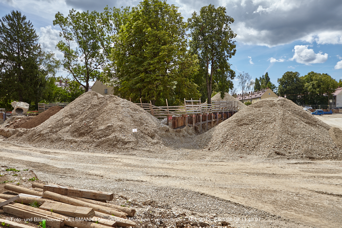 08.08.2023 - Baustelle Maikäfersiedlung in Berg am Laim und Neuperlach