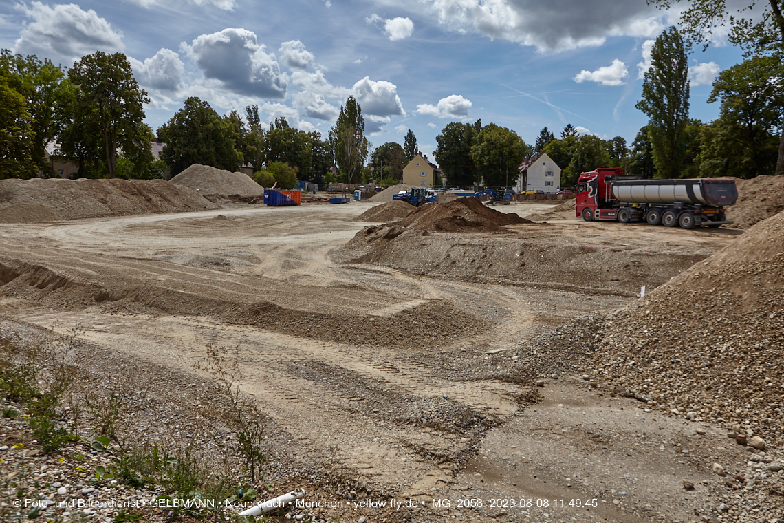 08.08.2023 - Baustelle Maikäfersiedlung in Berg am Laim und Neuperlach