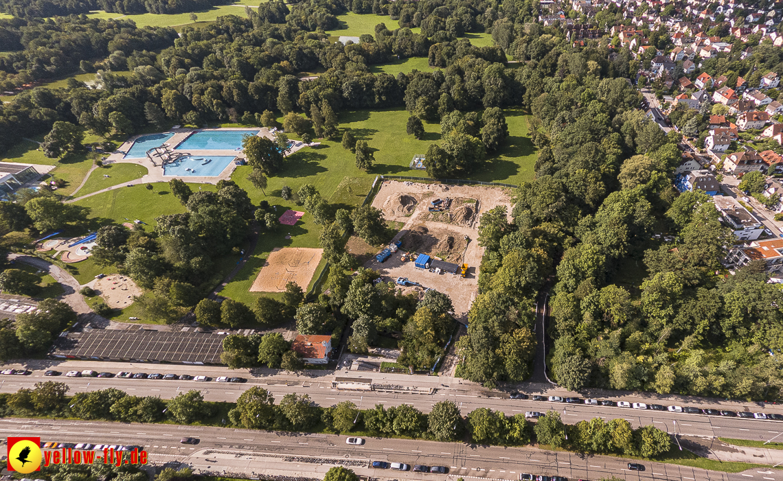 10.08.2023 - Geothermie-Bohrung im Michaelibad in Neuperlach