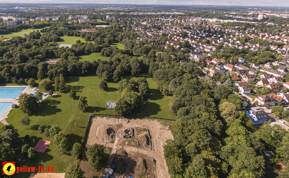 10.08.2023 - Geothermie-Bohrung im Michaelibad in Neuperlach