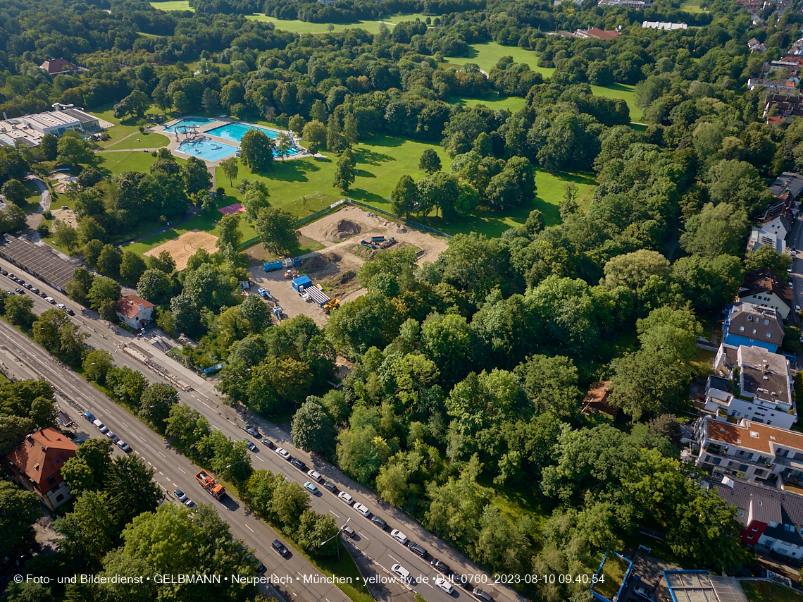 10.08.2023 - Geothermie-Bohrung im Michaelibad in Neuperlach