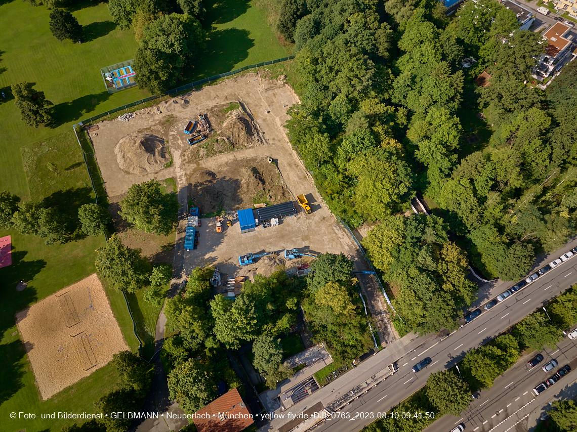 10.08.2023 - Geothermie-Bohrung im Michaelibad in Neuperlach