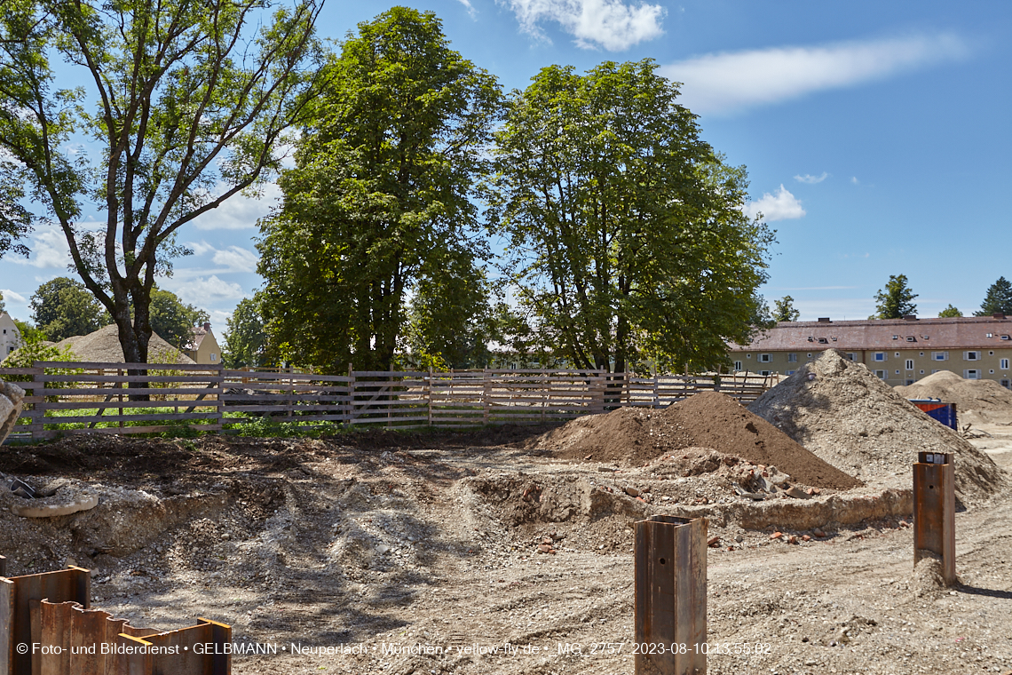 10.08.2023 - Baustelle Maikäfersiedlung in Berg am Laim und Neuperlach