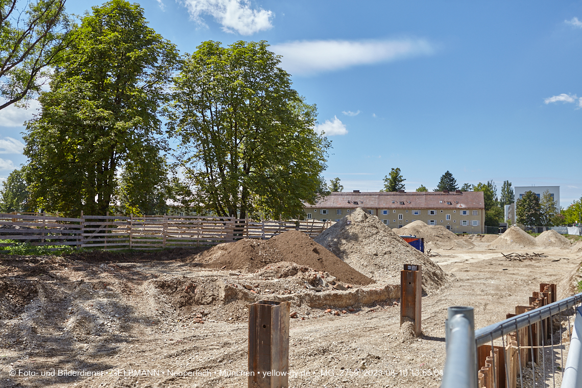 10.08.2023 - Baustelle Maikäfersiedlung in Berg am Laim und Neuperlach