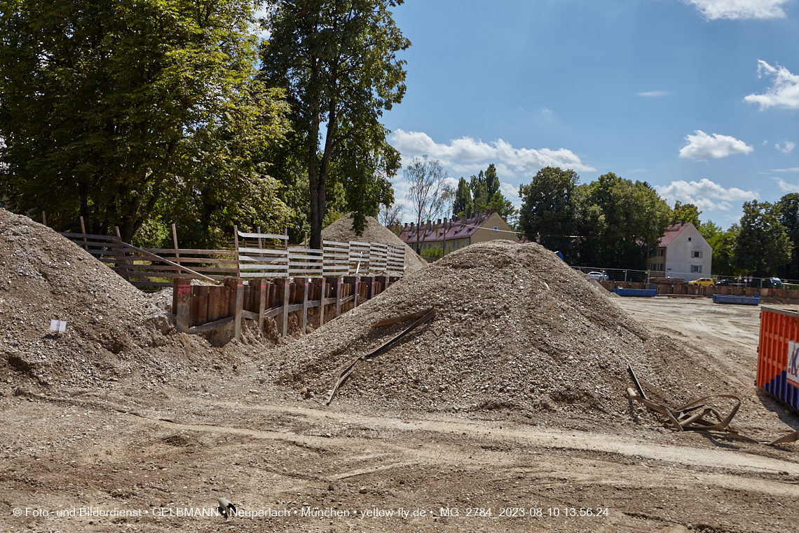 10.08.2023 - Baustelle Maikäfersiedlung in Berg am Laim und Neuperlach