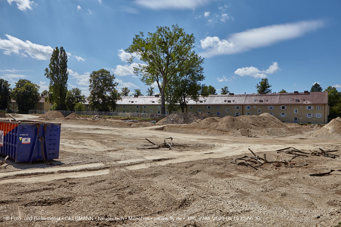 10.08.2023 - Baustelle Maikäfersiedlung in Berg am Laim und Neuperlach