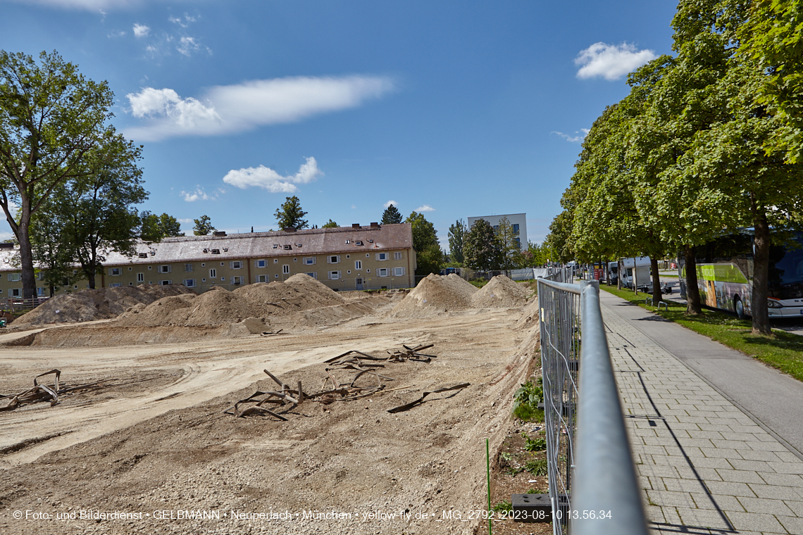 10.08.2023 - Baustelle Maikäfersiedlung in Berg am Laim und Neuperlach