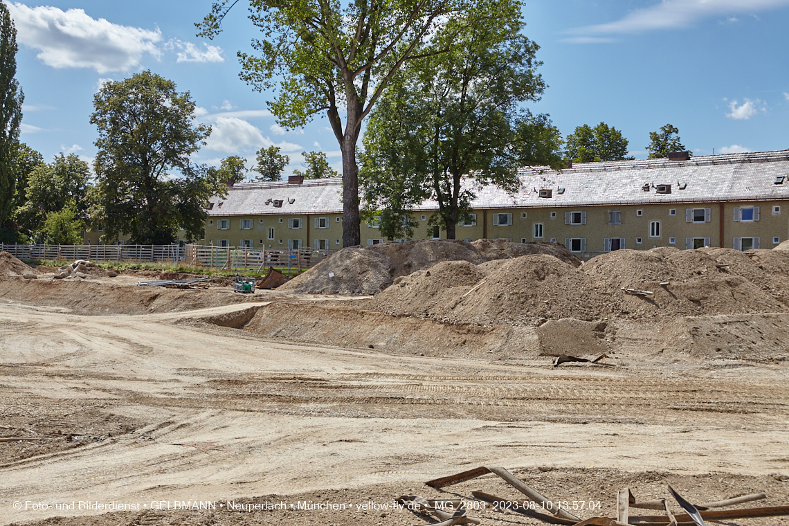 10.08.2023 - Baustelle Maikäfersiedlung in Berg am Laim und Neuperlach