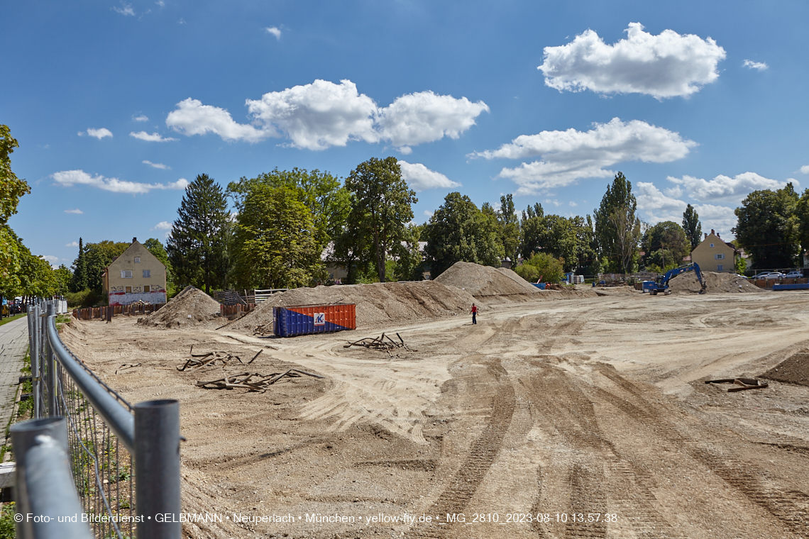 10.08.2023 - Baustelle Maikäfersiedlung in Berg am Laim und Neuperlach