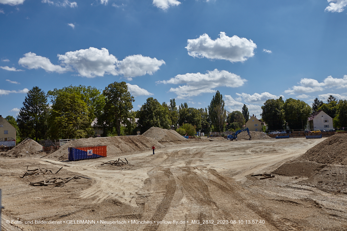 10.08.2023 - Baustelle Maikäfersiedlung in Berg am Laim und Neuperlach