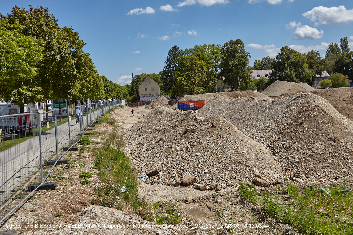 10.08.2023 - Baustelle Maikäfersiedlung in Berg am Laim und Neuperlach