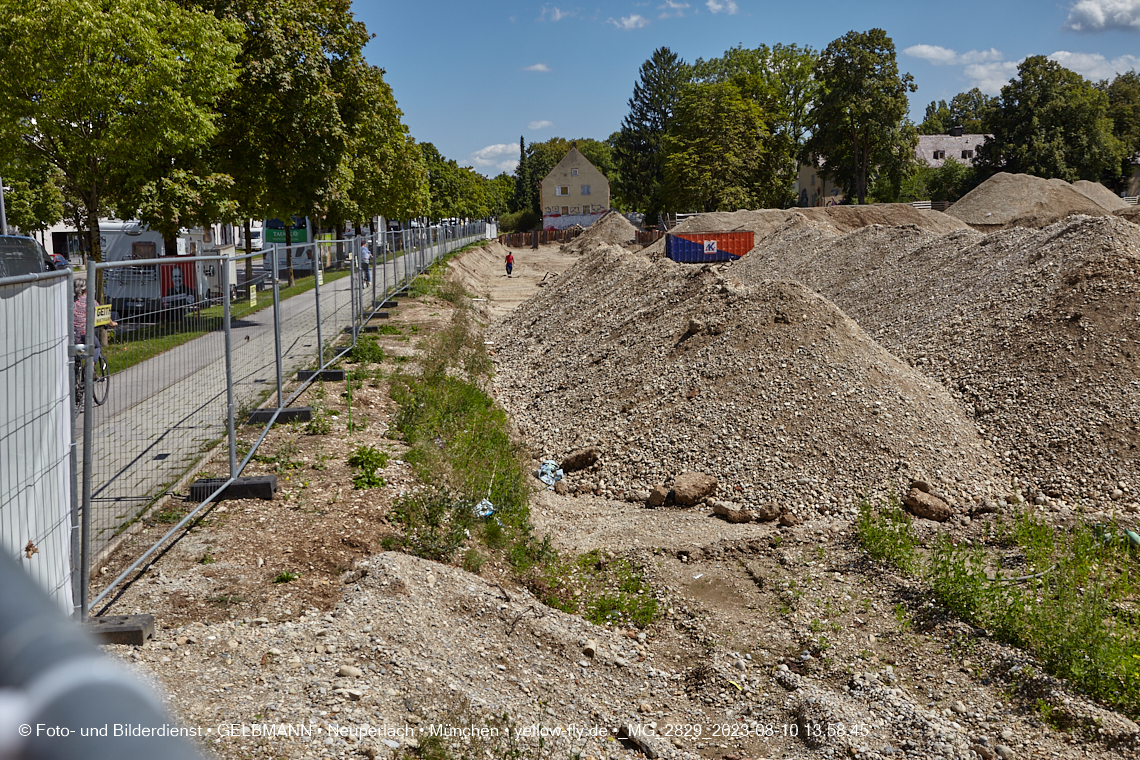 10.08.2023 - Baustelle Maikäfersiedlung in Berg am Laim und Neuperlach