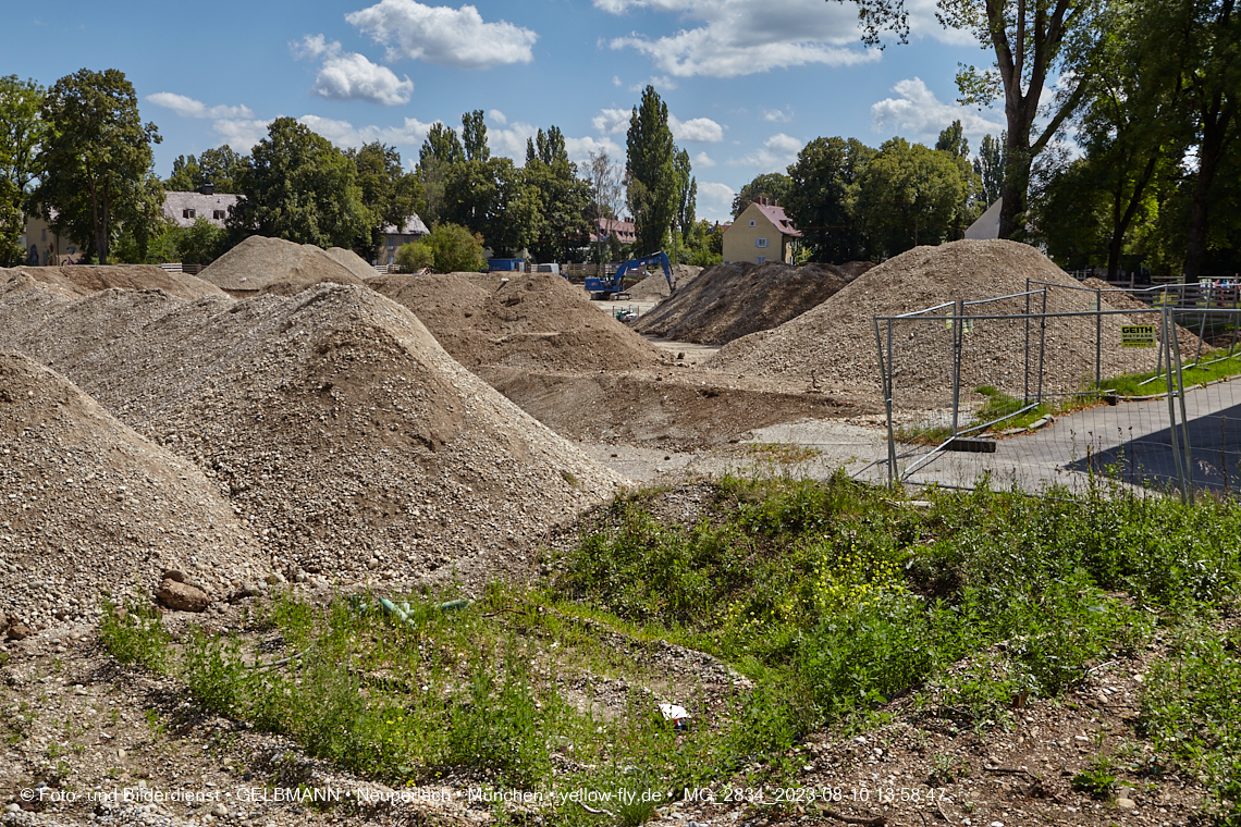 10.08.2023 - Baustelle Maikäfersiedlung in Berg am Laim und Neuperlach