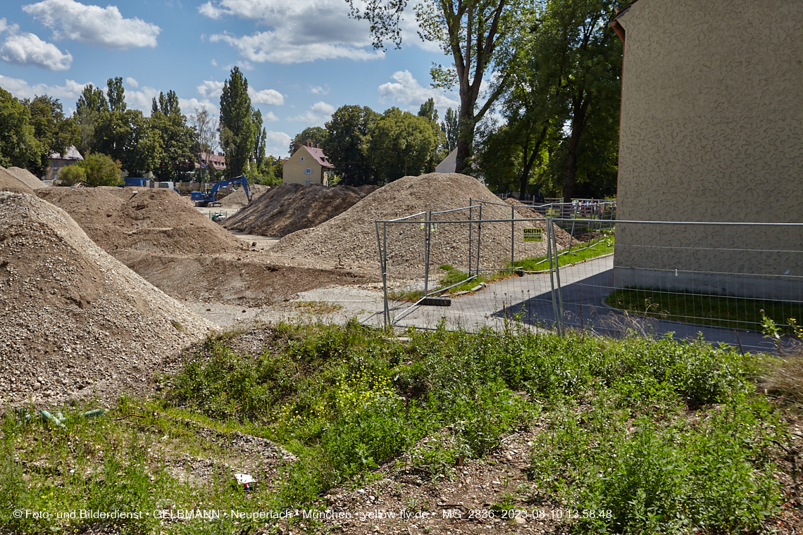 10.08.2023 - Baustelle Maikäfersiedlung in Berg am Laim und Neuperlach
