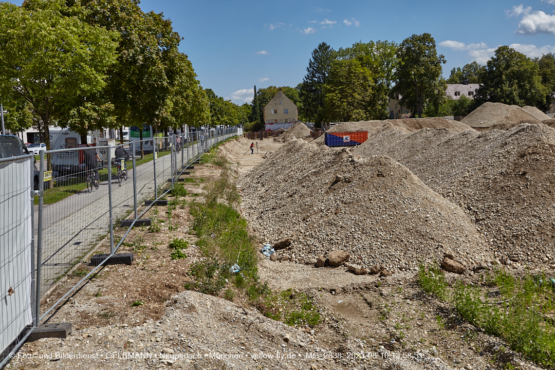 10.08.2023 - Baustelle Maikäfersiedlung in Berg am Laim und Neuperlach