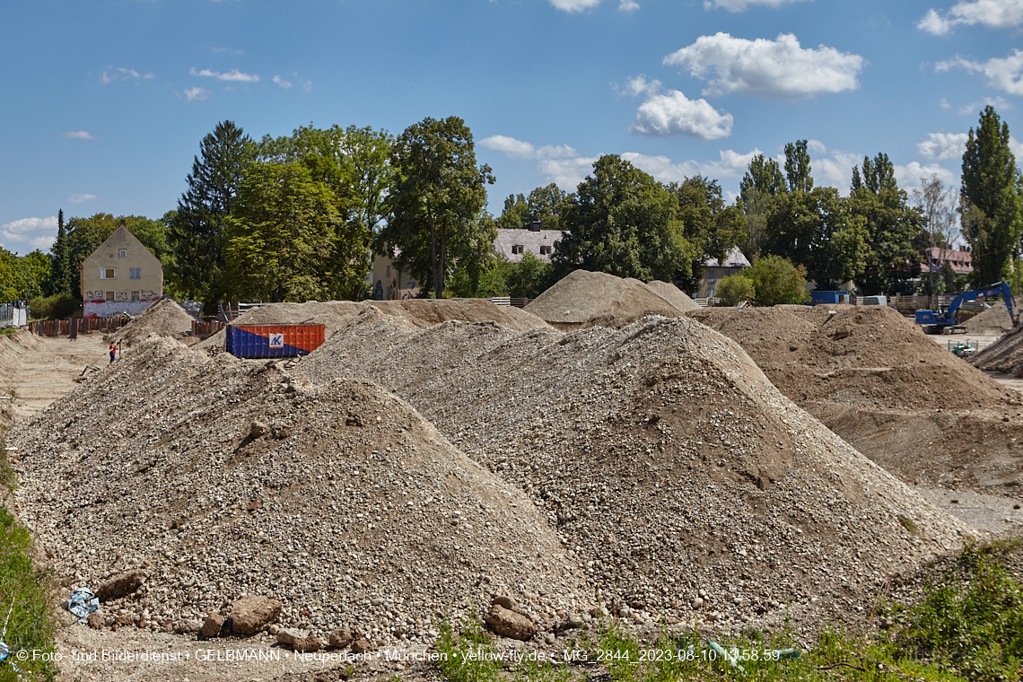10.08.2023 - Baustelle Maikäfersiedlung in Berg am Laim und Neuperlach