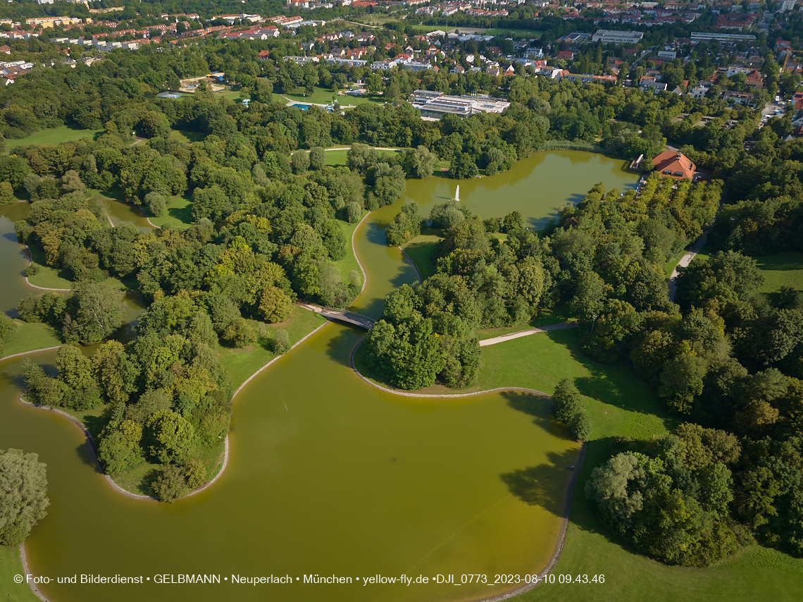 10.08.2023 - der Ostpark mit See in Neuperlach