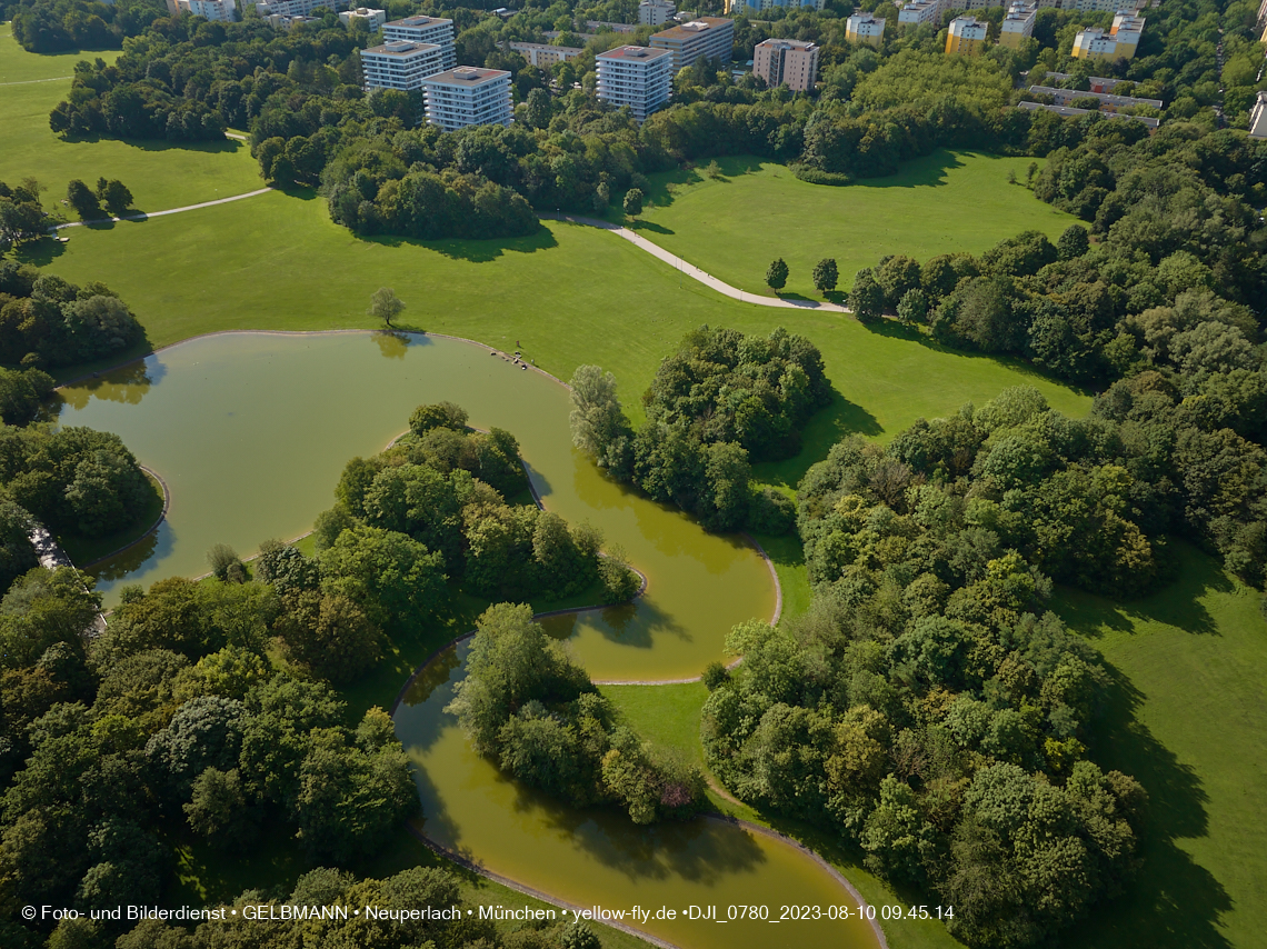10.08.2023 - der Ostpark mit See in Neuperlach