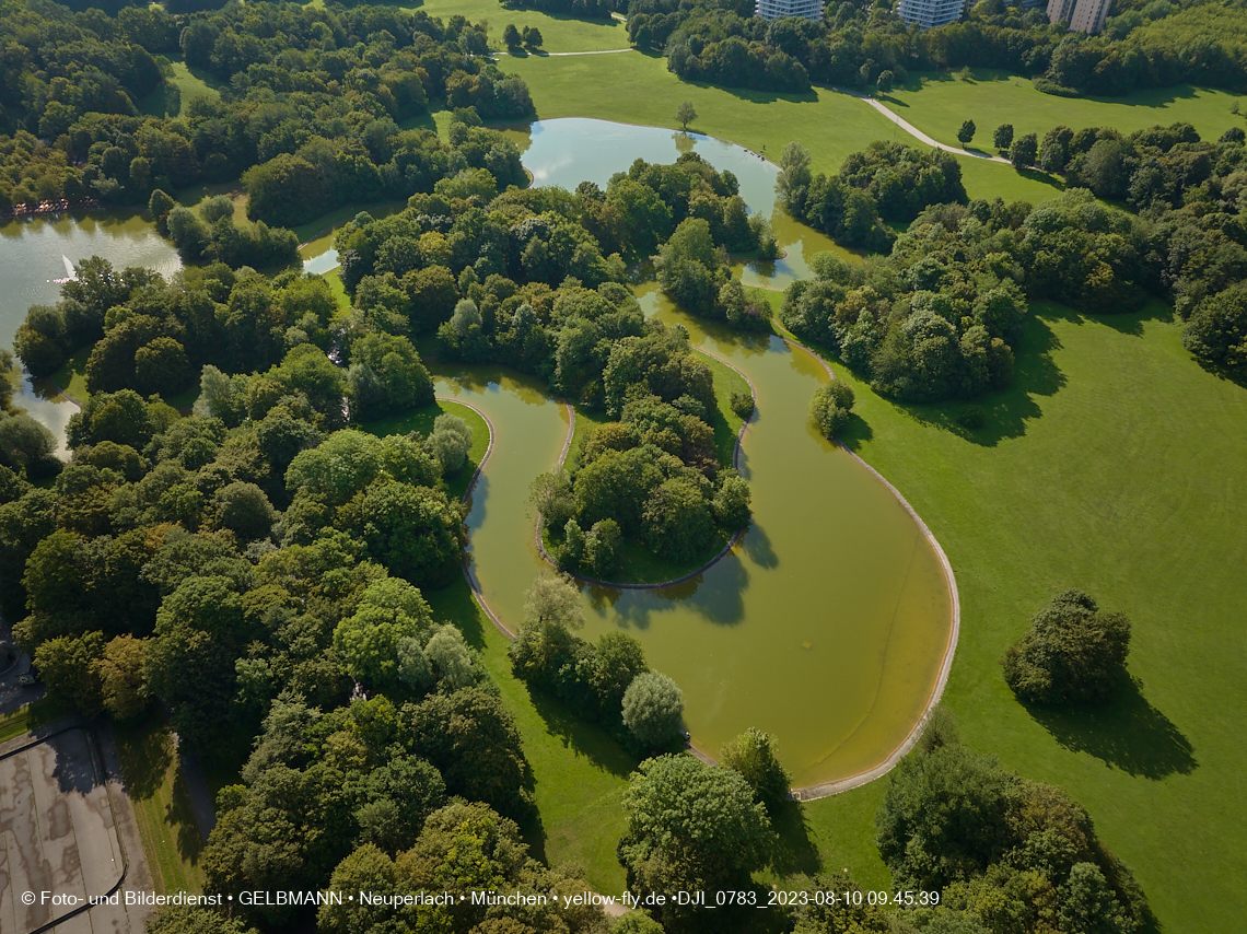 10.08.2023 - der Ostpark mit See in Neuperlach