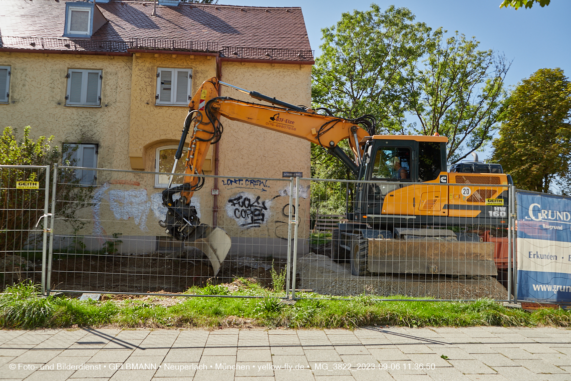 06.09.2023 - Baustelle Maikäfersiedlung in Berg am Laim und Neuperlach
