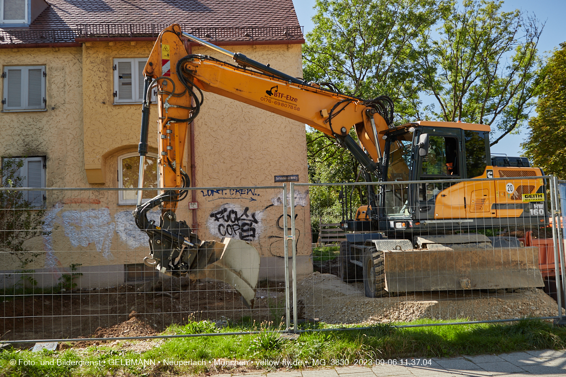 06.09.2023 - Baustelle Maikäfersiedlung in Berg am Laim und Neuperlach