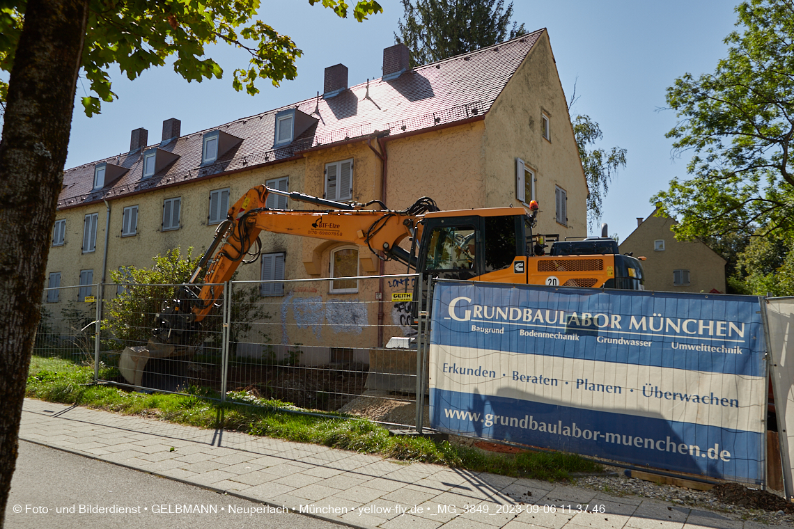 06.09.2023 - Baustelle Maikäfersiedlung in Berg am Laim und Neuperlach