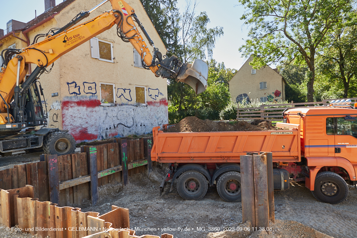 06.09.2023 - Baustelle Maikäfersiedlung in Berg am Laim und Neuperlach