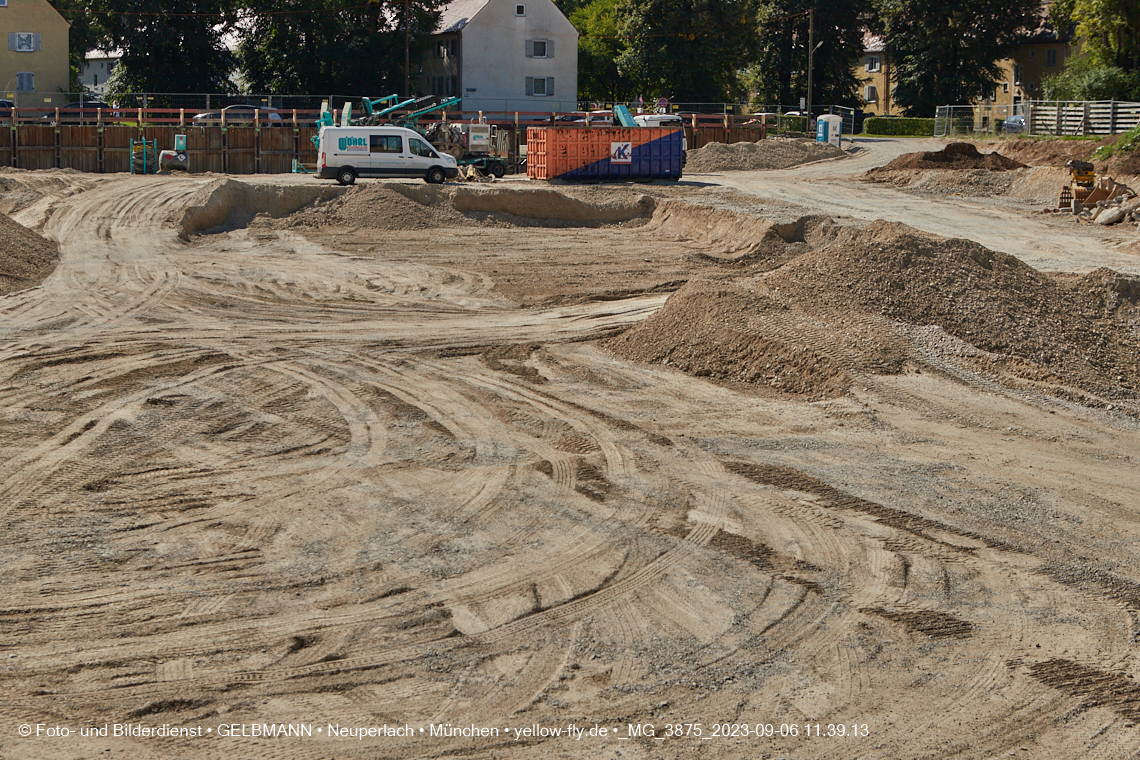 06.09.2023 - Baustelle Maikäfersiedlung in Berg am Laim und Neuperlach