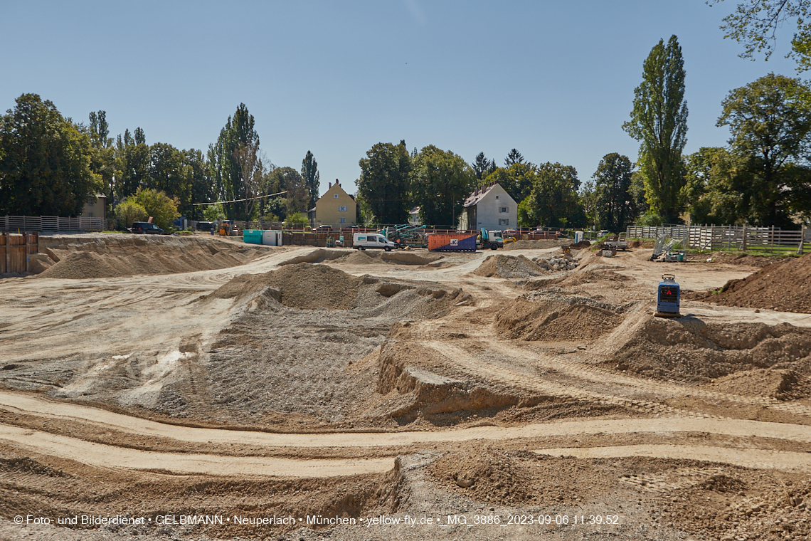 06.09.2023 - Baustelle Maikäfersiedlung in Berg am Laim und Neuperlach
